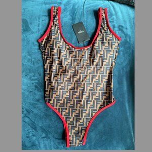 NWT Fendi Swimsuit (Med fits like S/XS) w/ minor imperfections